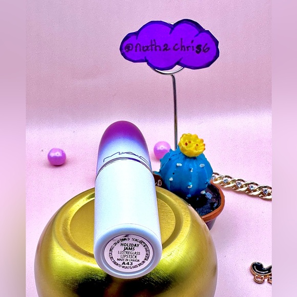 Mac Cosmetics Lusterglass Sheer-Shine Lipstick in Holiday James New - Picture 2 of 7